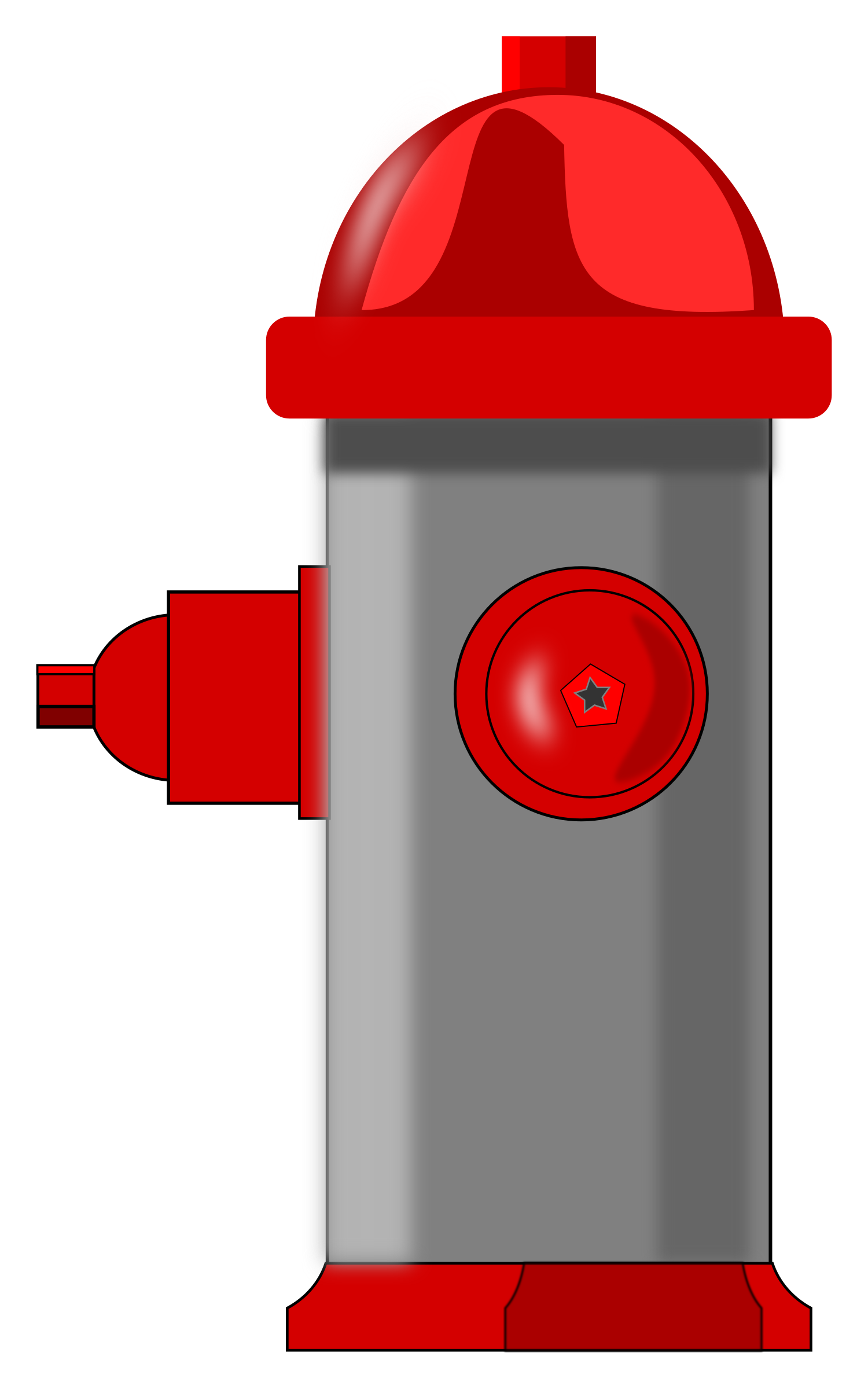 1500x2400 Fire Hydrant Vector Clipart Image
