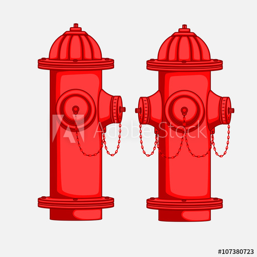 500x500 Views Of Hydrant Vector Illustration
