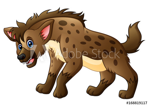 500x357 Funny Hyena Cartoon