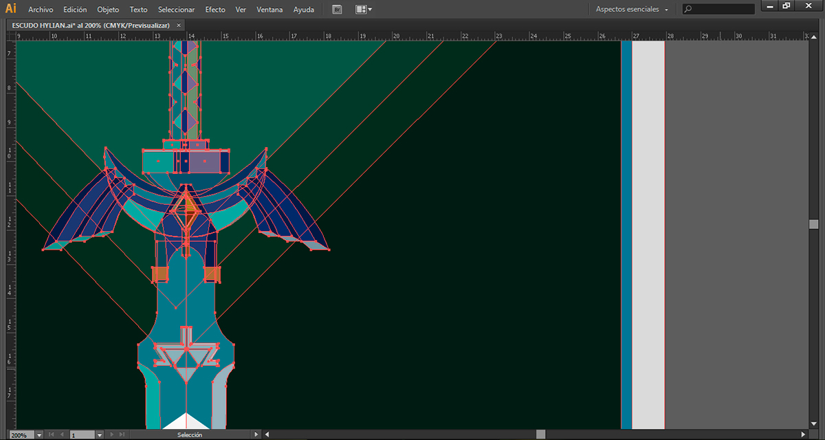 1200x640 Master Sword Hylian Shield Vector Art On Behance