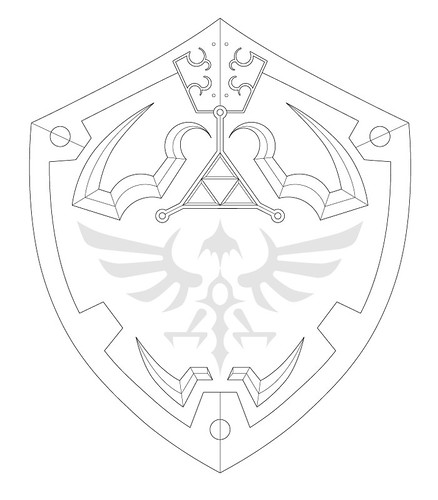 438x500 Volpin Props Hylian Shield