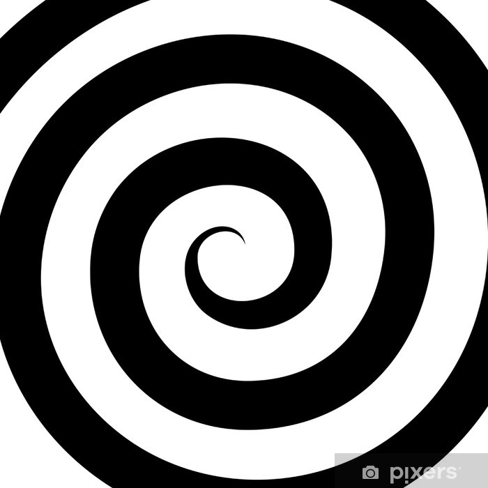 700x700 Hypnosis Spiral Pattern Optical Illusion Vector Wall Mural