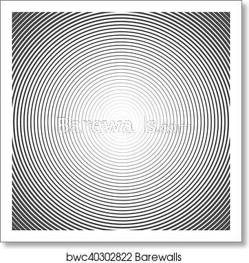 362x382 Hypnotic Spiral Abstract Background Retro Style Black And White