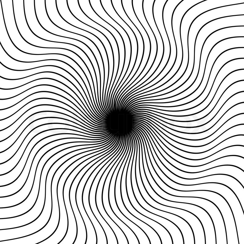 800x800 Black And White Hypnotic Background Stock Vector Colourbox