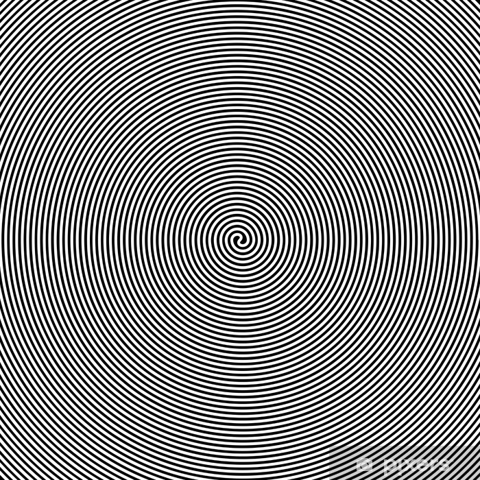700x700 Black And White Hypnotic Vector Background Wall Mural Pixers