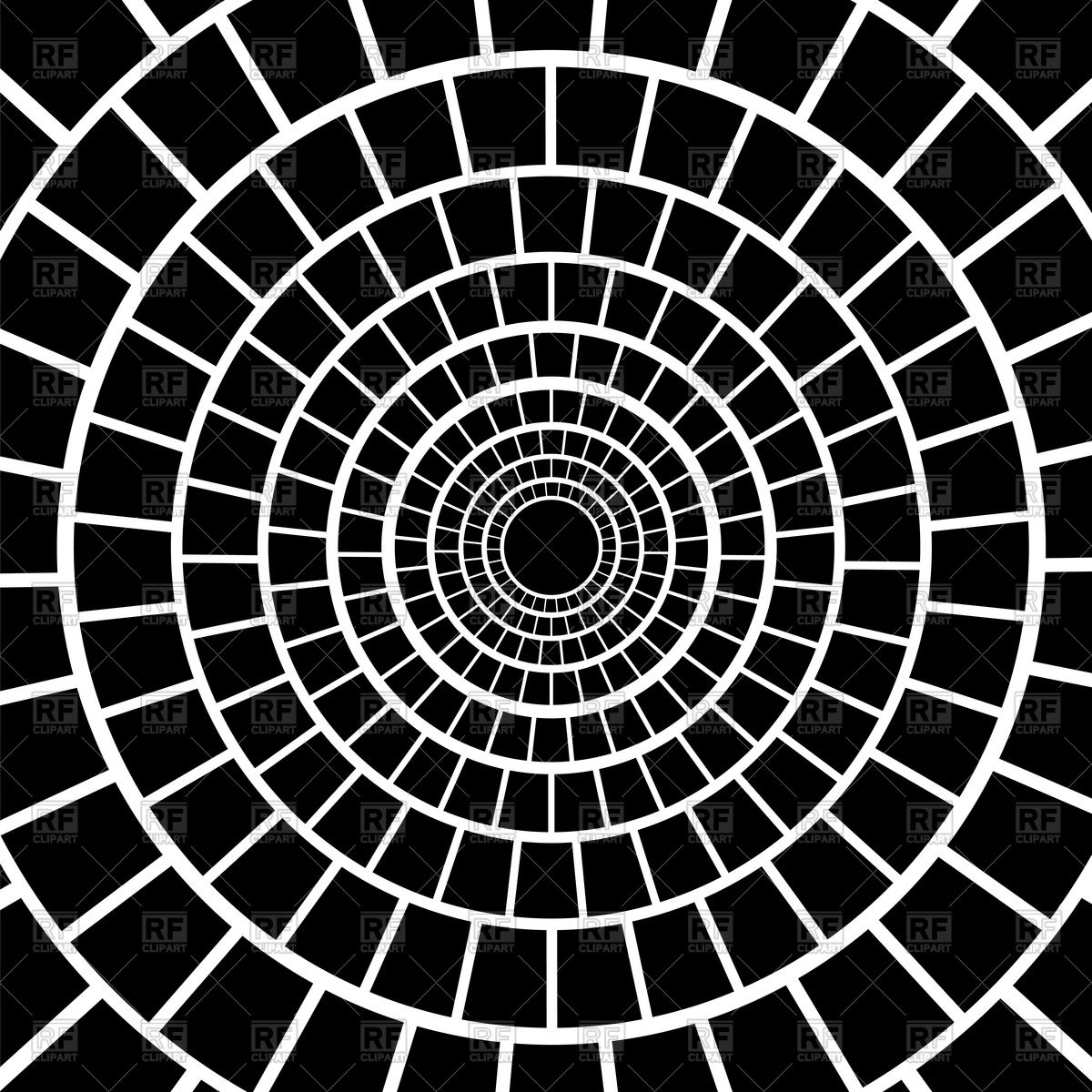 1200x1200 Black Hypnotic Mosaic Background Vector Image Of Backgrounds