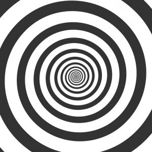 300x300 Hypnotic Spiral Psychedelic Swirl Vector Wallkeeper