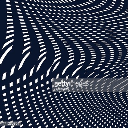 416x416 Moire Pattern, Op Art Hypnotic Vector Backdrop Premium Clipart