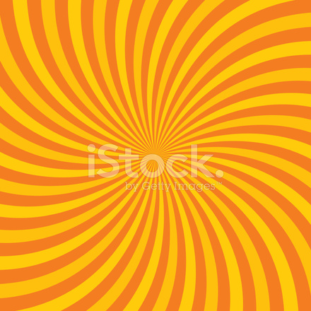 440x440 Orange Hypnotic Vector Illustration Stock Vector