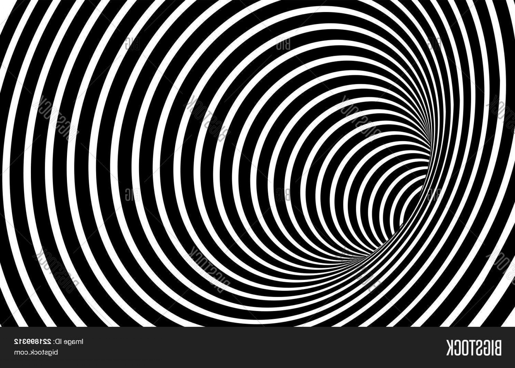 1800x1286 Stock Vector Geometric Black And White Abstract Hypnotic Worm Hole