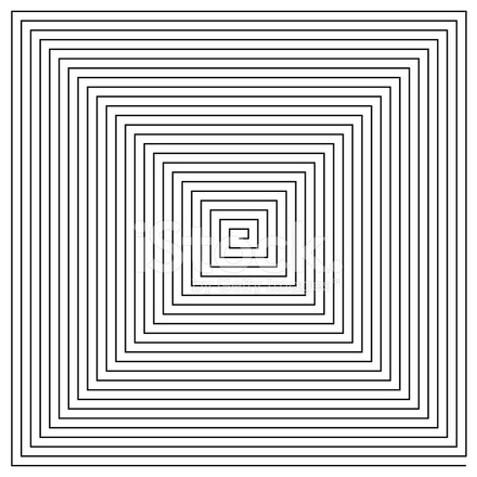 440x440 Black And White Hypnotic Vector Stock Vector