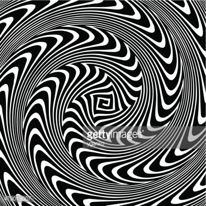 414x414 Black And White Hypnotic Vector Premium Clipart