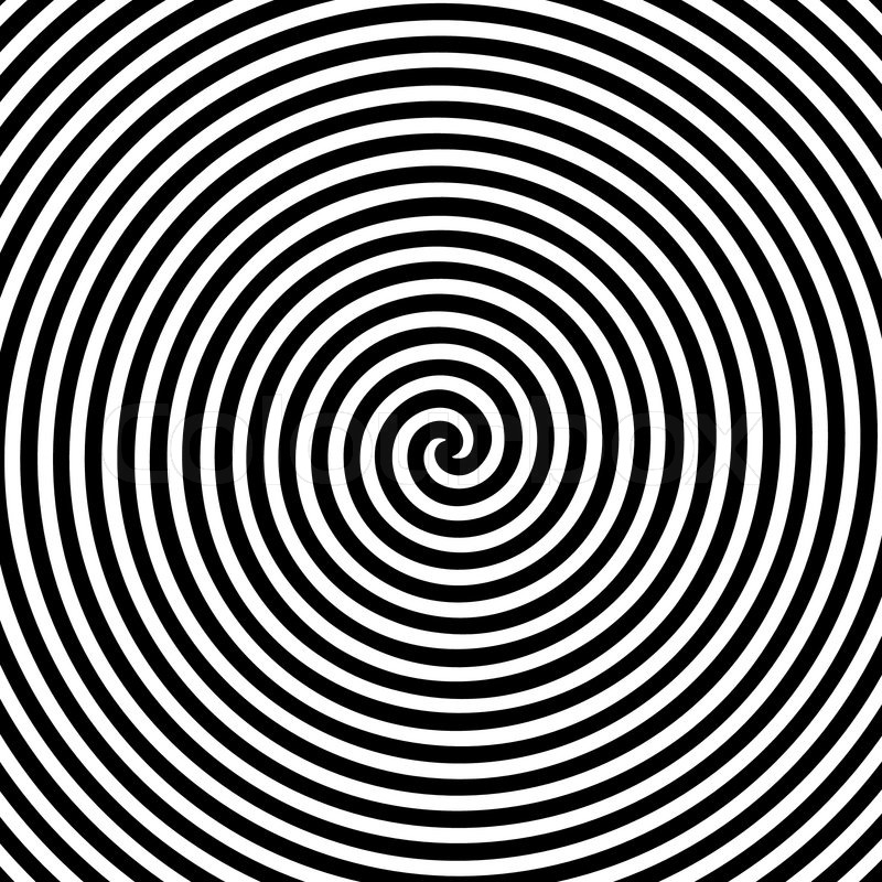 800x800 Black And White Hypnotic Background Stock Vector Colourbox