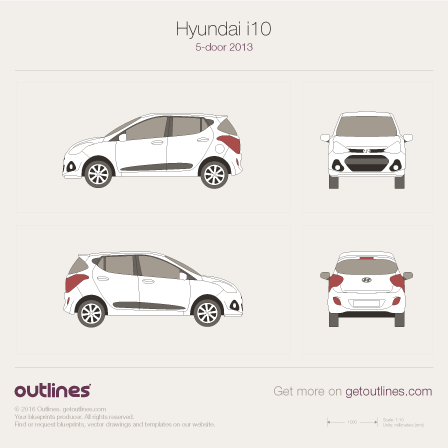 448x448 Hyundai Ii Doors Hatchback Drawings
