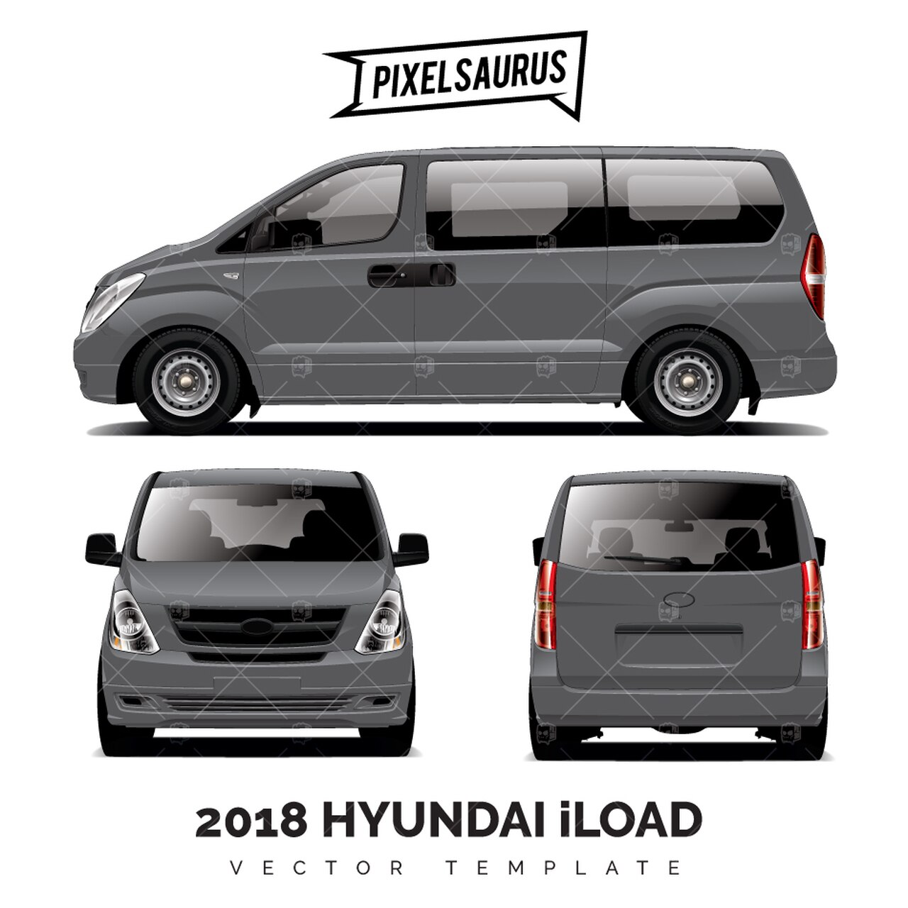 1280x1280 Hyundai Iload Vector Template