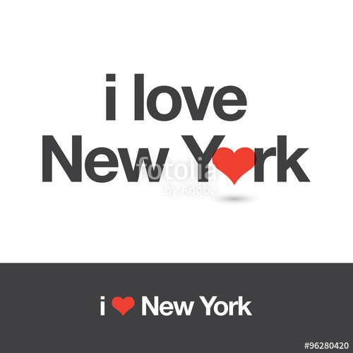 500x500 I Love New York City Of United States Of America Editable Logo