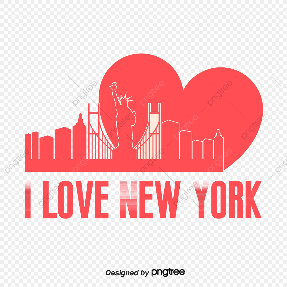 1200x1200 Red Buildings Statue Of Liberty Love I Love New York, City Skyine