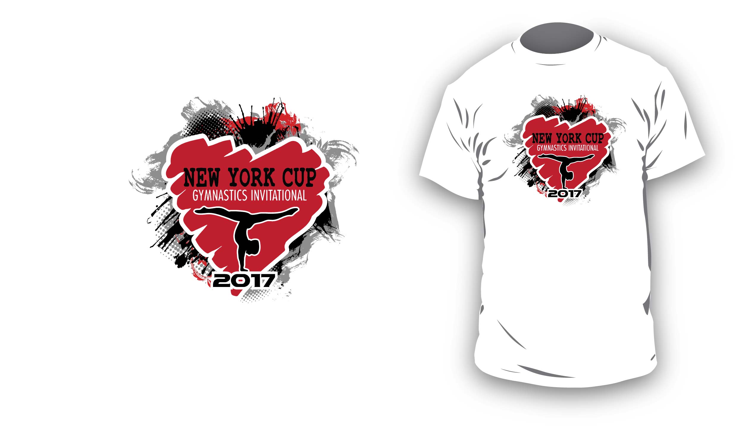 2494x1446 I Love Ny Cup Vector Logo Design For Gymnastics T Shirt