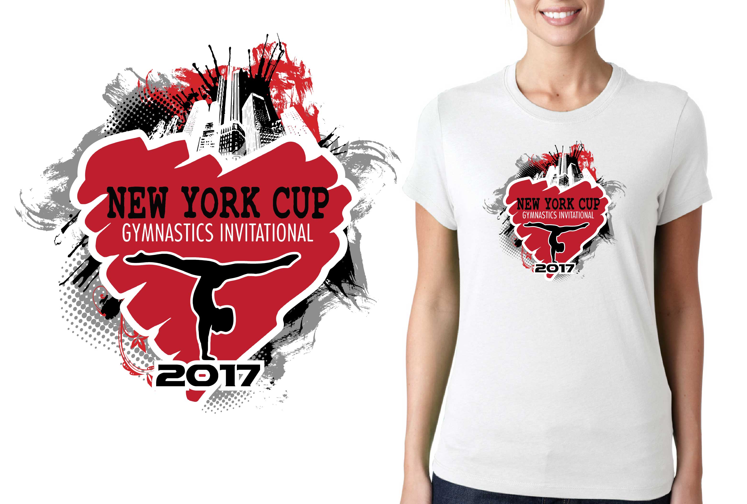 3119x2106 Gymnastics I Love Ny Vector Logo Design For T Shirt