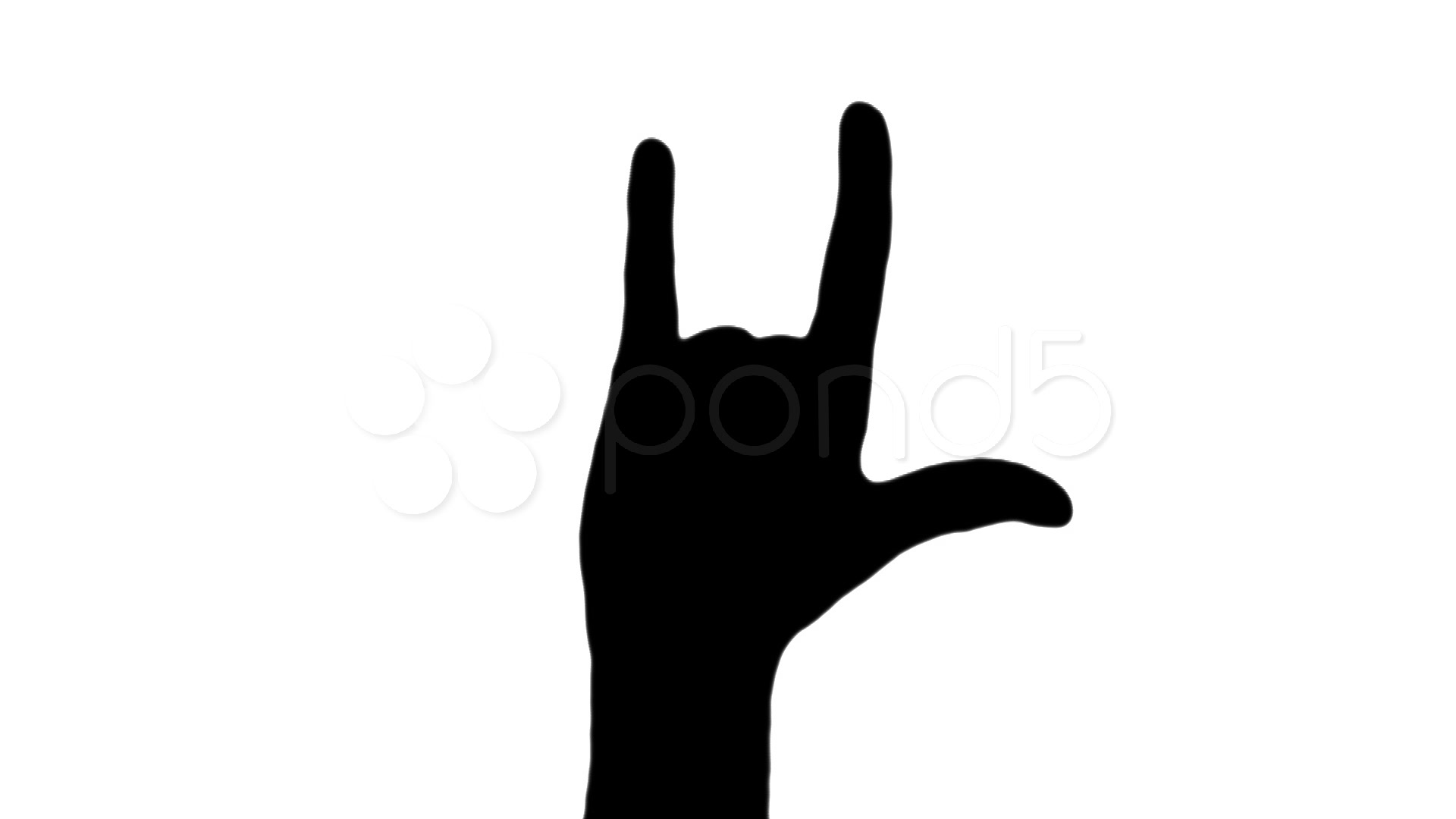I Love You Hand Sign Silhouette 1920x1080 I Love You Hand Sign Silhouette