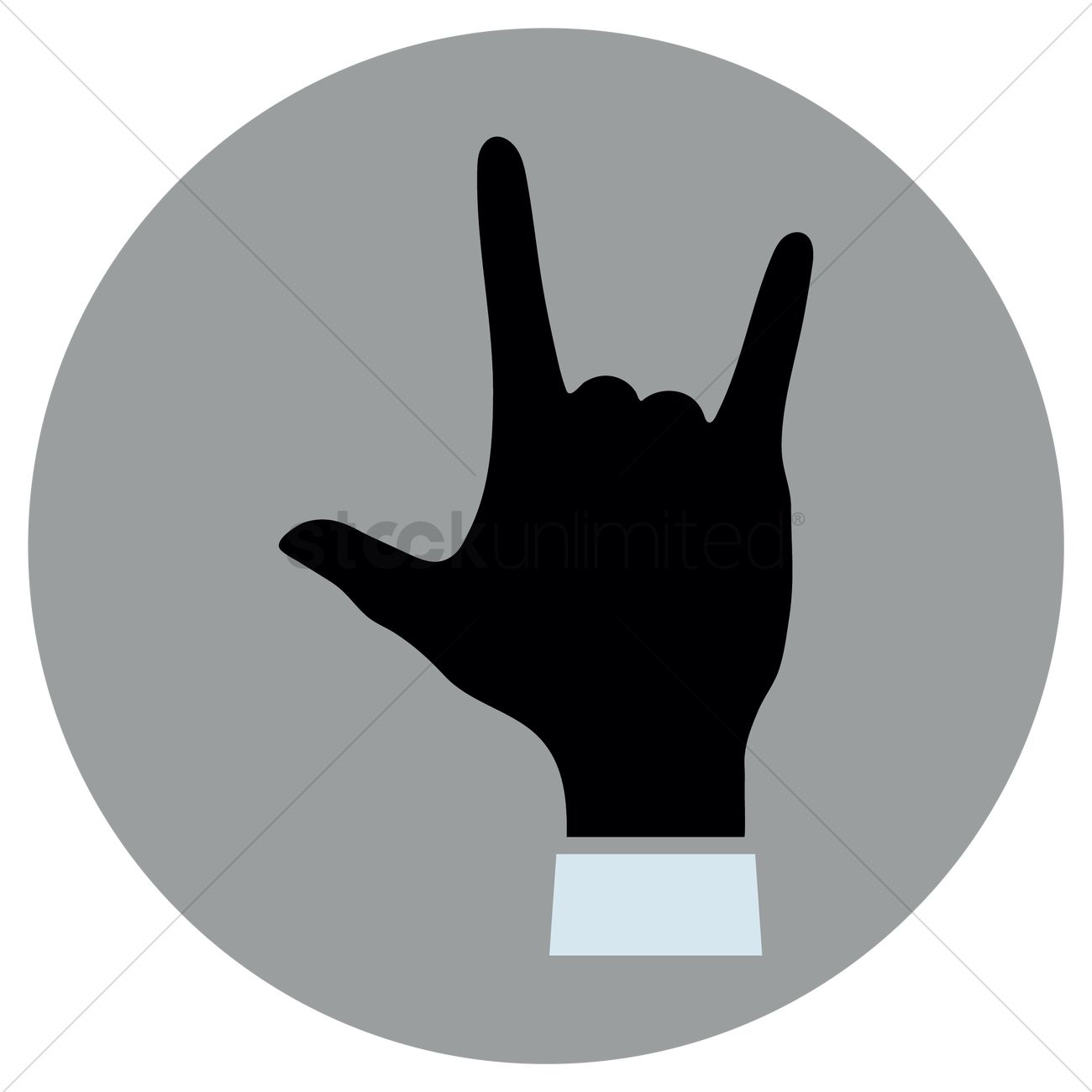 I Love You Hand Gesture Vector Image 1300x1300 I Love You Hand Gesture Vector Image