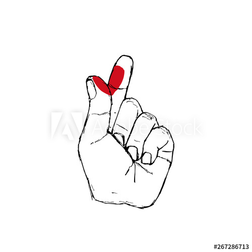 Korean Fingers Symbol 500x500 Korean Fingers Symbol