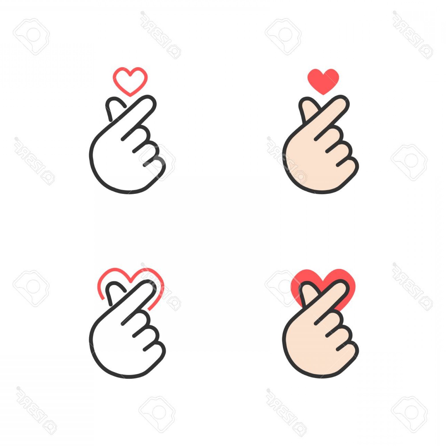 Photostock Vector Icon Of Hand Making Small Heart I Love You 1560x1560 Photostock Vector Icon Of Hand Making Small Heart I Love You