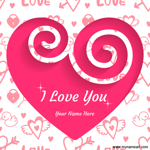 I Love You Vector Cards With My Name Pictures 500x500 I Love You Vector Cards With My Name Pictures