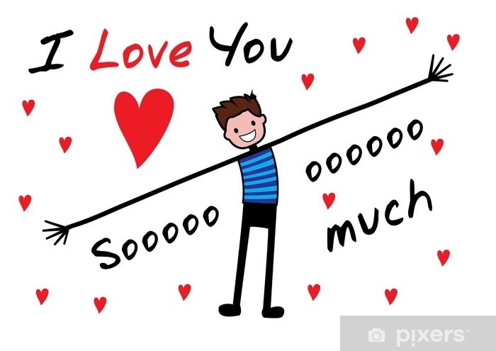 I Love You, I Love You So Much Editable Vector Illustration 700x495 I Love You, I Love You So Much Editable Vector Illustration