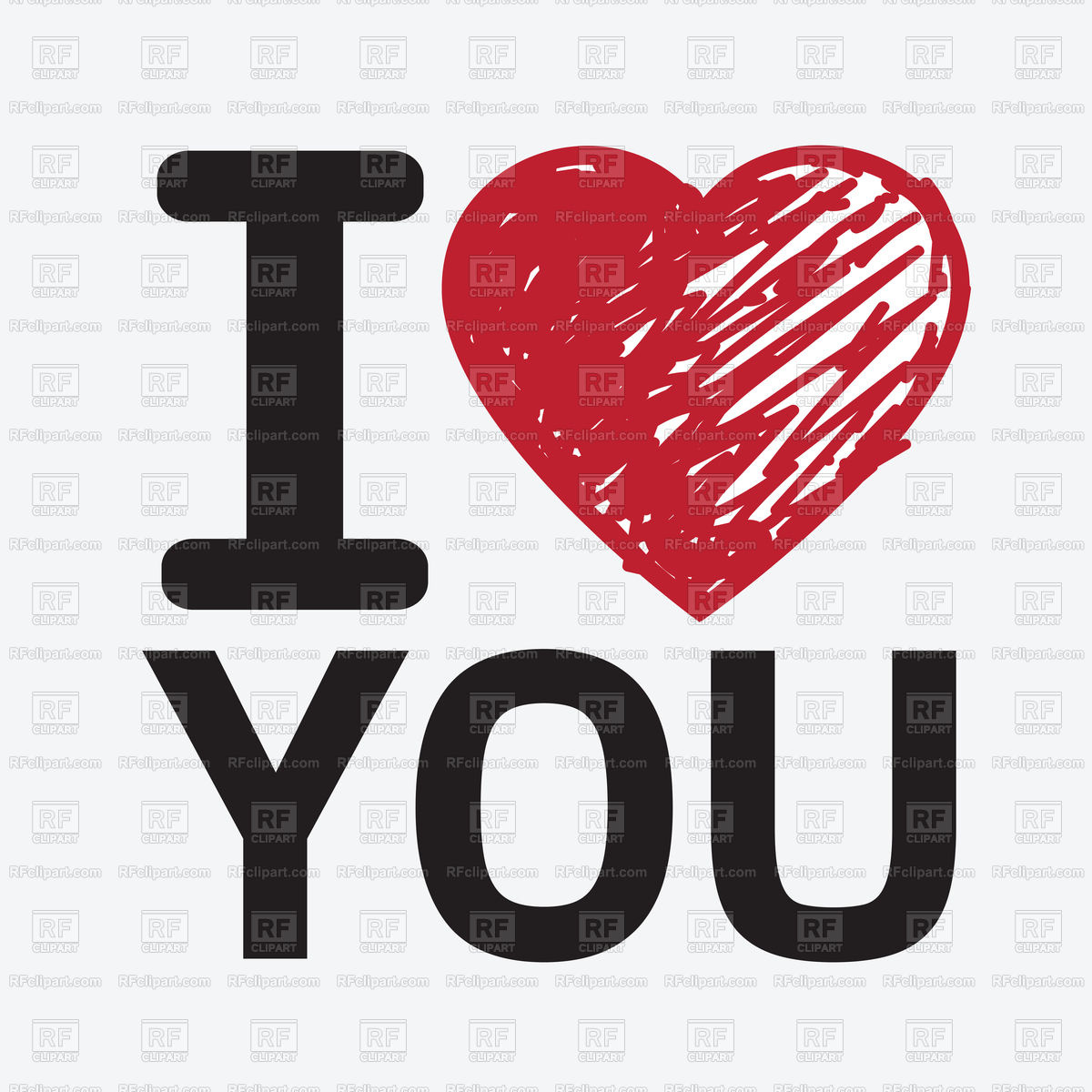 I Love You Vector Image Of Fonts Type Tumdee 1200x1200 I Love You Vector Image Of Fonts Type Tumdee