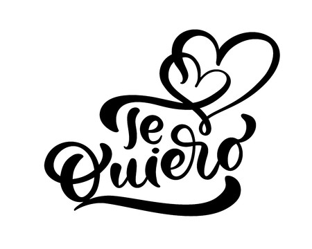 Calligraphy Phrase Te Quiero On Spanish 450x360 Calligraphy Phrase Te Quiero On Spanish