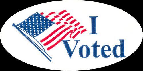 500x250 I Voted Sticker Png Images In Collection