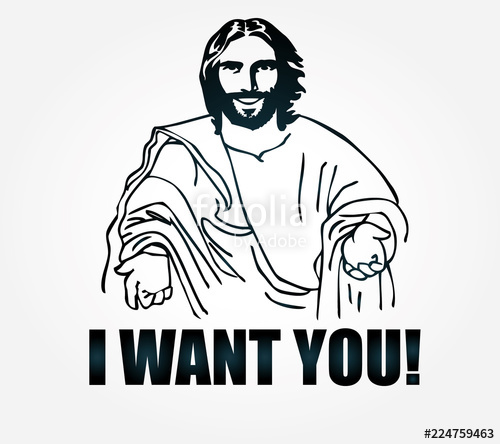 Jesus Want You! Stock Image And Royalty Free Vector 500x444 Jesus Want You! Stock Image And Royalty Free Vector