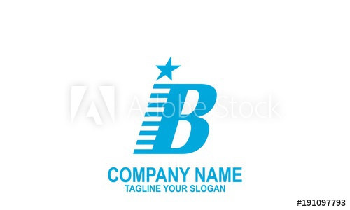 500x300 I B Letter Logo Vector