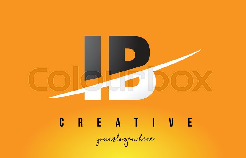 800x515 Ib I B Letter Modern Logo Design With Stock Vector Colourbox
