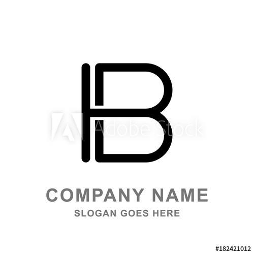 500x500 Ib Letter Logo Vector Icon