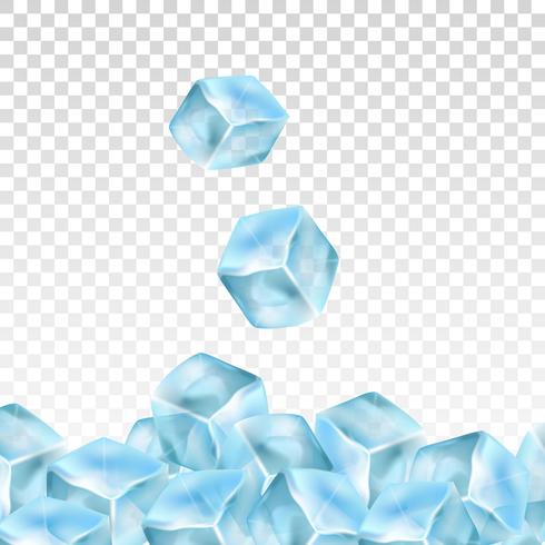 Realistic Ice Cubes On A Transparent Background Vector 490x490 Realistic Ice Cubes On A Transparent Background Vector