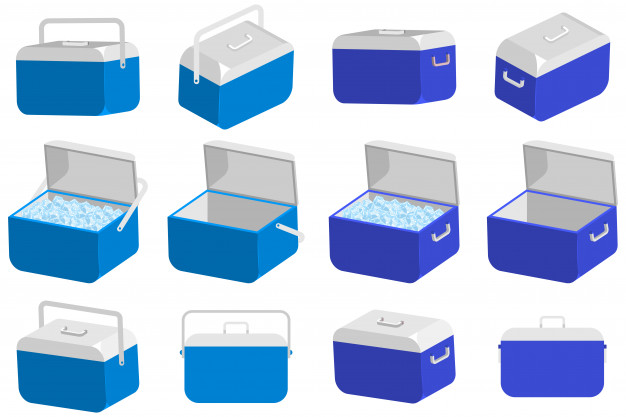Ice Cooler Box Vector Set Isolated On A White Background Vector 626x417 Ice Cooler Box Vector Set Isolated On A White Background Vector