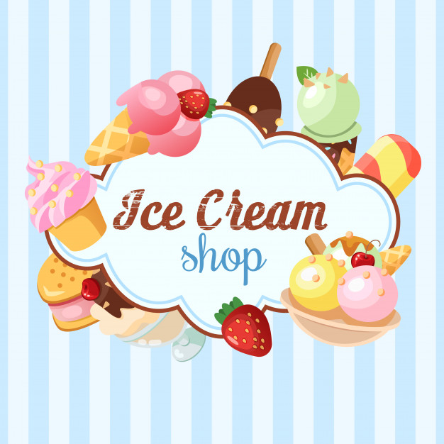 626x626 Funny Ice Cream Background Vector Free Download