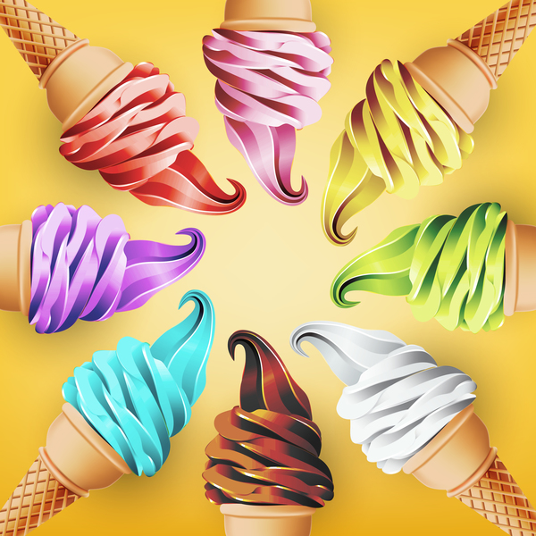 600x600 Ice Cream Background Design Vector Free Download