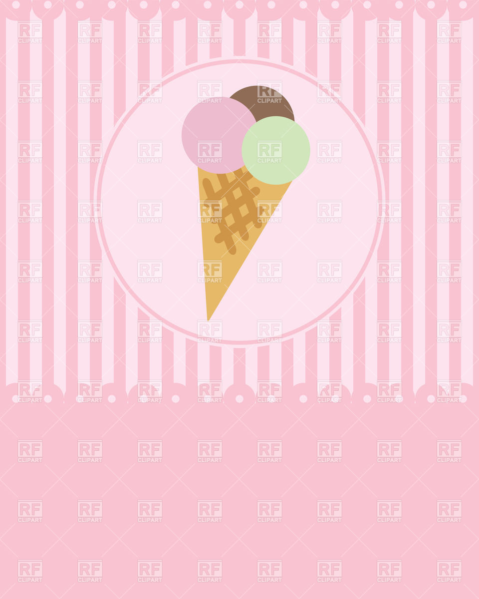 960x1200 Ice Cream Icon And Place For Text On The Pink Background Vector