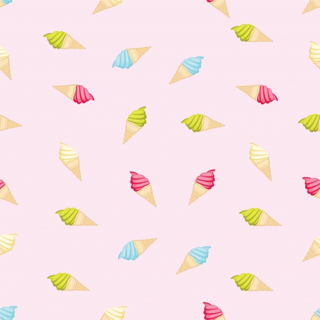 626x626 Ice Cream Pattern Background Vector Free Download