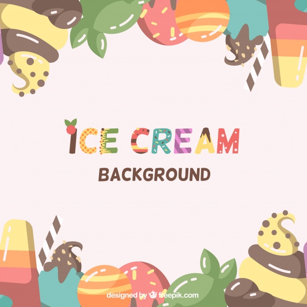 626x626 Colorful Ice Cream Background Vector Free Download