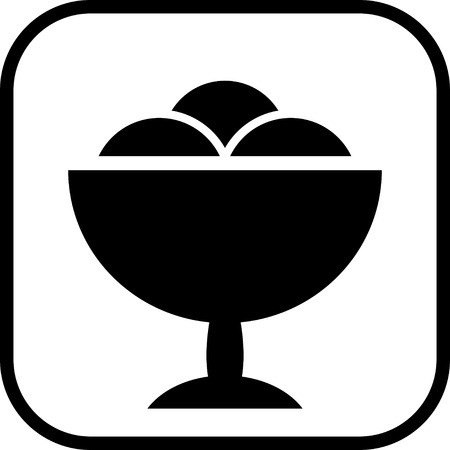450x450 Ice Cream Cup Bowl Vector Icon Royalty Free Vector Graphics