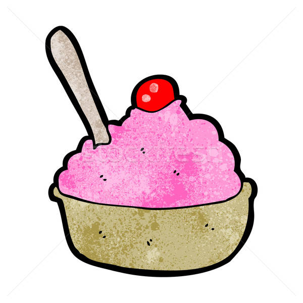 600x600 Cartoon Ice Cream Bowl Vector Illustration Lineartestpilot