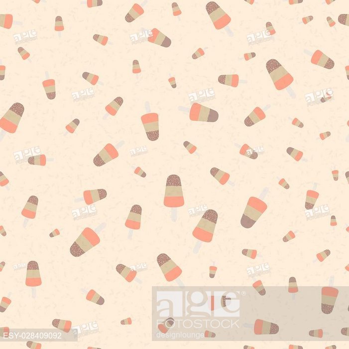 701x700 Hand Drawn Popsicle Ice Cream Vintage Pattern With Crumble Mixture