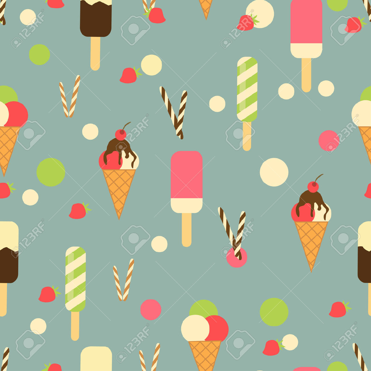 1300x1300 Ice Cream Clipart Wallpaper