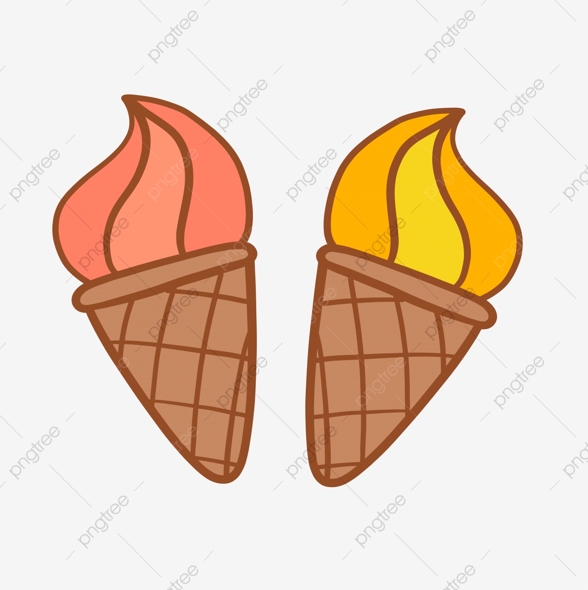 1200x1204 Ice Cream Cone Summer Cold Drink Hot Summer Ice Cream Cute Cartoon