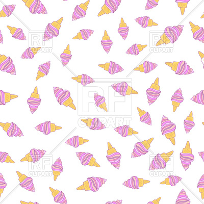 400x400 Ice Cream Cones Seamless Pattern Vector Image Of Backgrounds