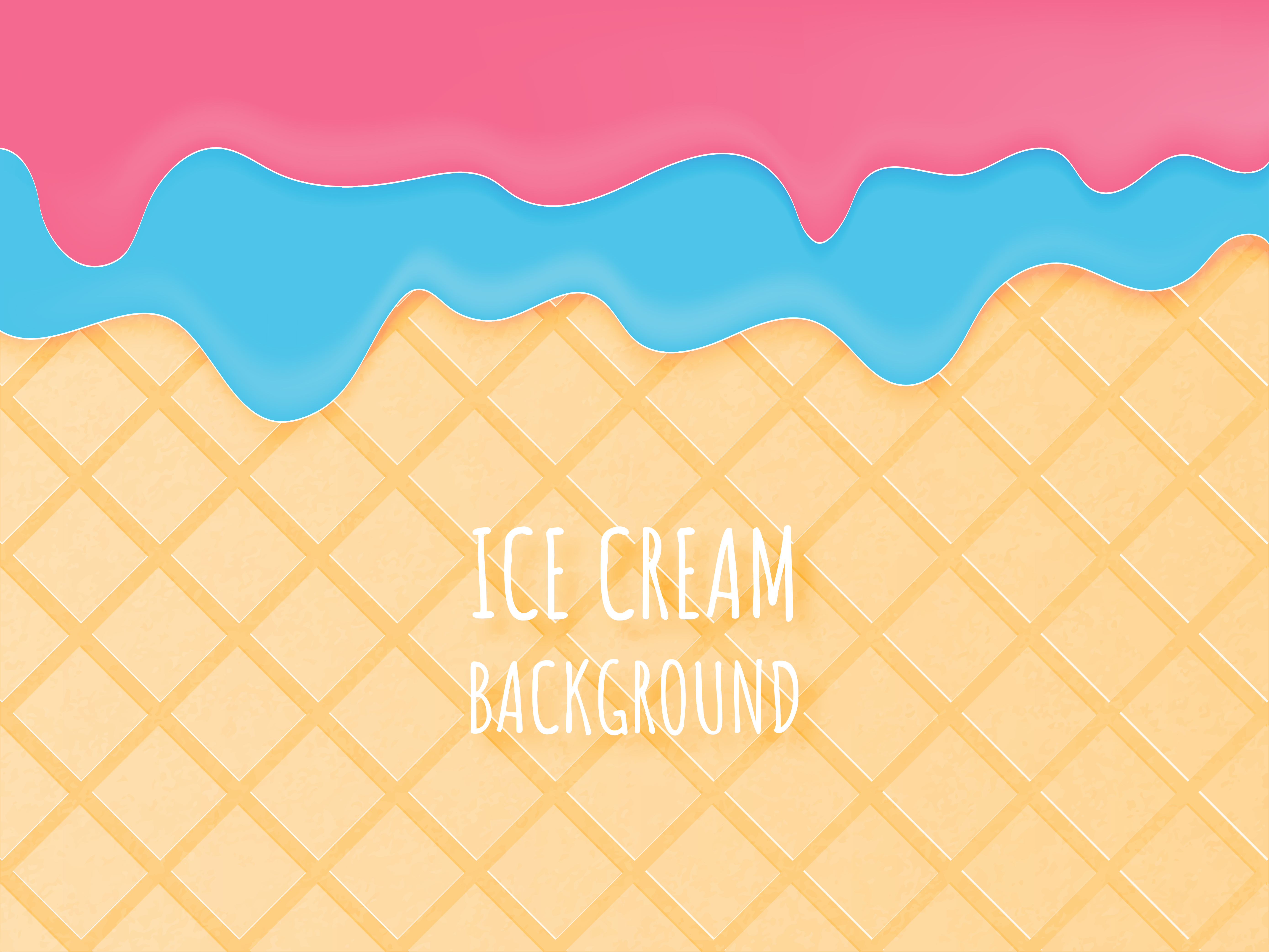 5556x4167 Illustration Of Close Up Ice Cream Cone Pattern Texture